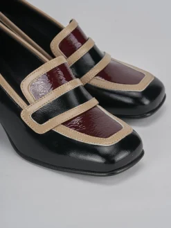 Mocassini tacco 5cm vernice Donna Mocassini