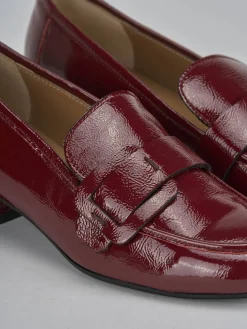Clearance Mocassini tacco 3cm vernice bordo' Donna Mocassini