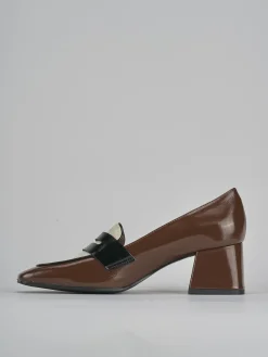 Outlet Mocassini tacco 6cm vernice testa Donna Mocassini