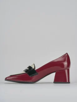 Online Mocassini tacco 6cm vernice bordo' Donna Mocassini
