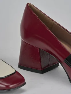 Online Mocassini tacco 6cm vernice bordo' Donna Mocassini