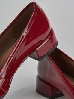 Clearance Mocassini tacco 2cm vernice bordo' Donna Mocassini
