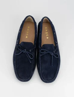 Hot mocassino fondo gomma e soletto interno in vera pelle. tomaia in morbido camoscio Uomo Mocassini