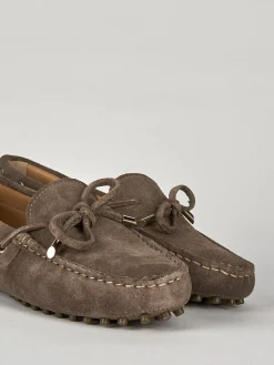 Hot Mocassino tacco 1 cm camoscio Donna Mocassini