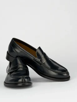 Outlet Mocassino tacco 2 cm pelle Uomo Mocassini