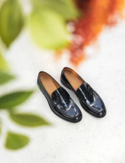 Outlet Mocassino tacco 2 cm pelle Uomo Mocassini