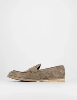 Hot Mocassino tacco 1 cm camoscio Uomo Mocassini