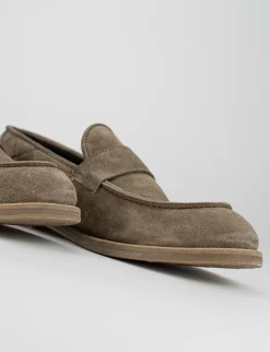 Hot Mocassino tacco 1 cm camoscio Uomo Mocassini