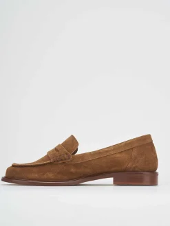 Discount Mocassino tacco 1 cm camoscio Donna Mocassini