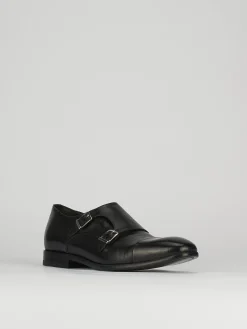 Monk strap tacco 2 cm pelle Uomo Mocassini