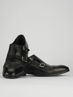 Monk strap tacco 2 cm pelle Uomo Mocassini