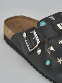 Outlet Sabot pelle Donna Sabot