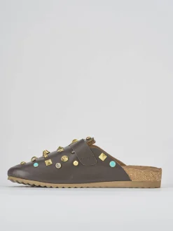 Hot Sabot pelle testa Donna Sabot