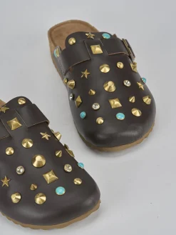 Hot Sabot pelle testa Donna Sabot