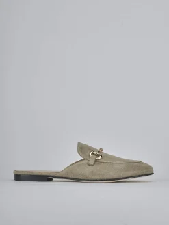 Hot Sabot tacco 1cm camoscio Donna Sabot