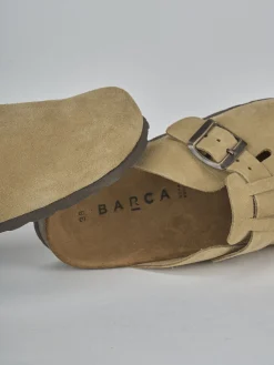 Sabot tacco 1cm camoscio Donna Sabot