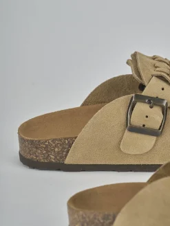 Sabot tacco 1cm camoscio Donna Sabot