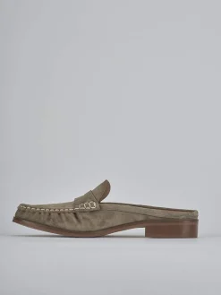 New Sabot tacco 1cm camoscio Donna Sabot