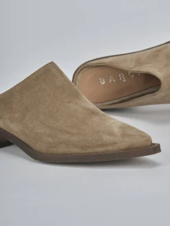 Sabot tacco 3cm camoscio Donna Sabot