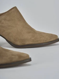 Discount Sabot tacco 6cm camoscio Donna Sabot