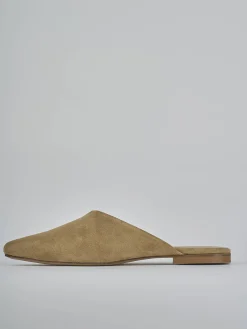 Outlet Sabot tacco 1cm camoscio Donna Sabot