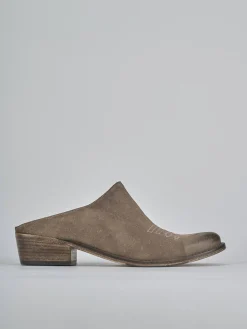 Hot Sabot tacco 3cm camoscio testa Donna Sabot