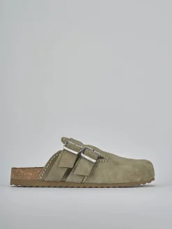 Sabot tacco 1cm camoscio Donna Sabot