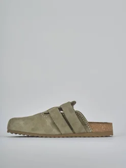 Sabot tacco 1cm camoscio Donna Sabot