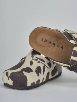 Online Sabot tacco 1cm cavallino testa Donna Sabot