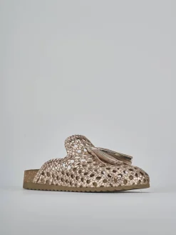 Clearance Sabot tacco 1cm laminato Donna Sabot