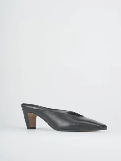 Discount Sabot tacco 5cm pelle Donna Sabot