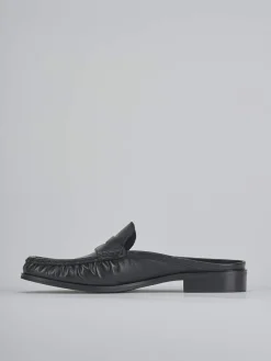 Sabot tacco 1cm pelle Donna Sabot