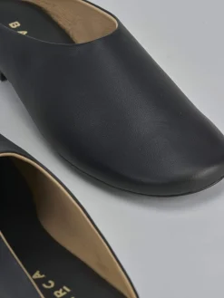 Clearance Sabot tacco 1cm pelle Donna Sabot