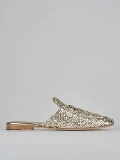 Clearance Sabot tacco 1cm pelle Donna Sabot