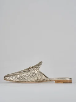 Clearance Sabot tacco 1cm pelle Donna Sabot