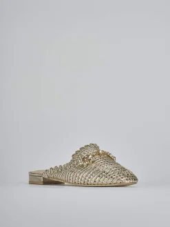 Outlet Sabot tacco 1cm pelle Donna Sabot