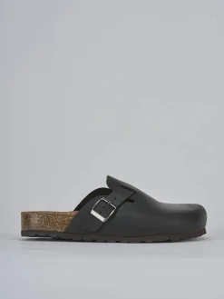 Sale Sabot tacco 1cm pelle testa Donna Sabot