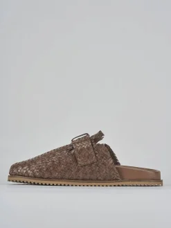 Sabot tacco 1cm pelle testa Donna Sabot