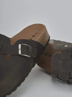 Outlet Sabot tacco 1cm pelle Donna Sabot