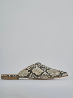 Online Sabot tacco 1cm pitone Donna Sabot