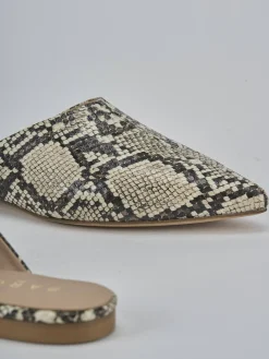 Online Sabot tacco 1cm pitone Donna Sabot