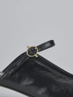 Hot Sabot tacco 3cm vernice Donna Sabot