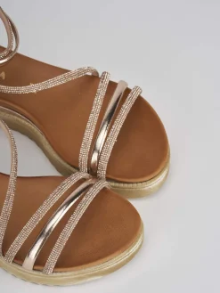 Best Sandali tacco 4 cm pelle Donna Sandali Zeppa