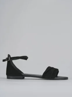 Clearance Sandali tacco 1cm camoscio Donna Sandali Tacco Basso