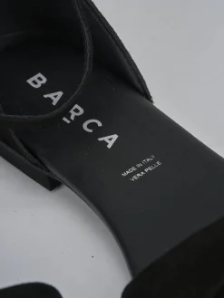 Clearance Sandali tacco 1cm camoscio Donna Sandali Tacco Basso