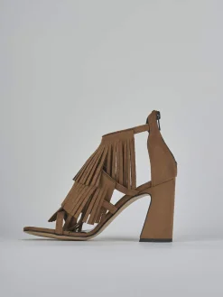 Hot Sandali tacco 10cm camoscio Donna Sandali Tacco Alto