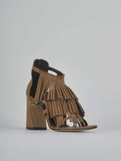 Hot Sandali tacco 10cm camoscio Donna Sandali Tacco Alto