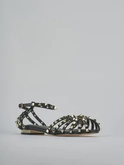 Clearance Sandali tacco 1cm camoscio sostenible Donna Sandali Tacco Basso