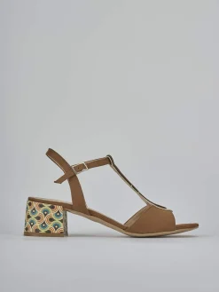 Online Sandali tacco 5cm camoscio Donna Sandali Tacco Alto