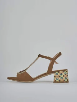 Online Sandali tacco 5cm camoscio Donna Sandali Tacco Alto